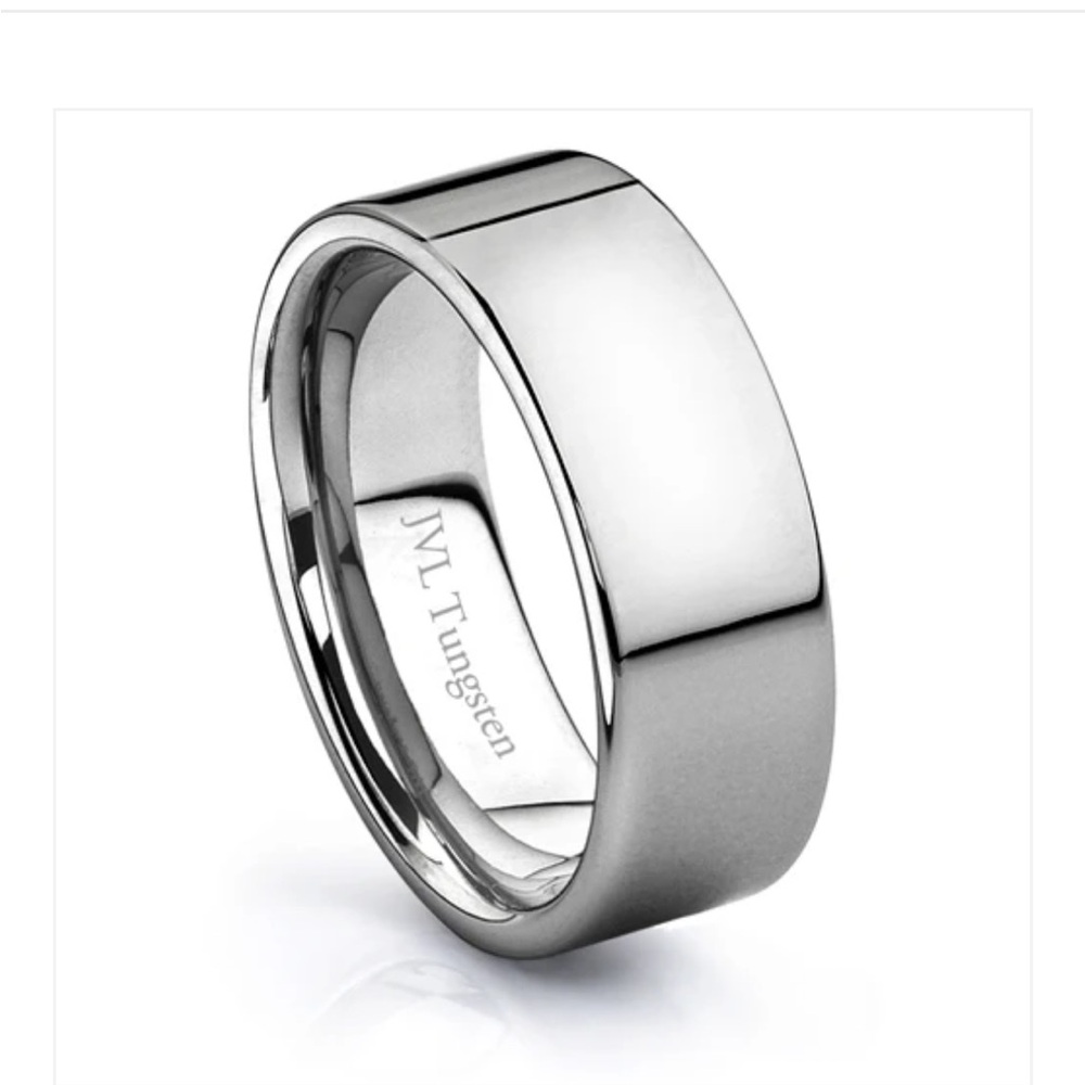 Men's Polished Silver Band